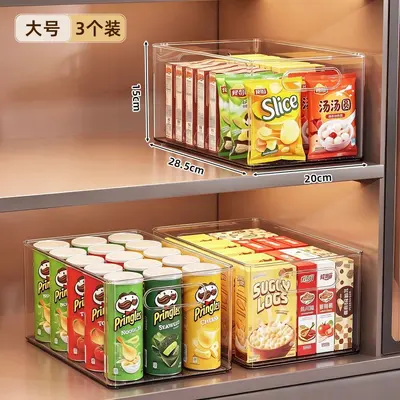 Transparent acrylic storage box, rectangular, large - 9