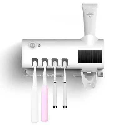 Smart UV Toothbrush Sterilizer with Holder and Toothpaste Squeezer - 5
