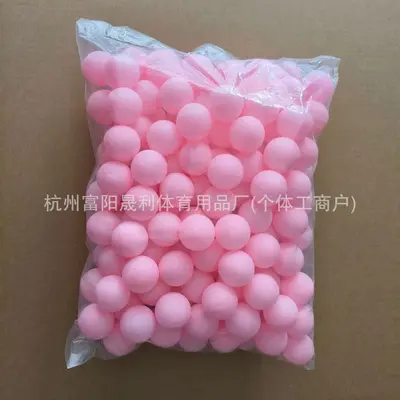 Frosted Colored Ping Pong Balls, 40mm PP, Seamless, No Print - 10