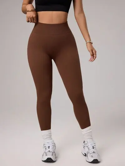 Damen Yoga-Leggings hohe Taille nahtlos nacktes Gefühl Lauf-Fitness