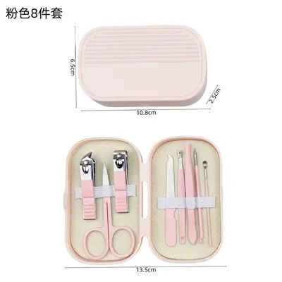 Manicure tool set, 14-piece, stainless steel, portable - 10
