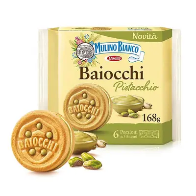 Baiocchi Peanut Sandwich Biscuits with Chocolate Cream, Italian Imported Snack - 7