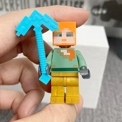 World Minifigure Building Blocks with Weapons, Micro Particles