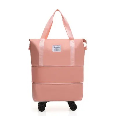 Expandable travel bag, wheeled, foldable, large capacity - 8