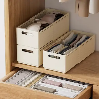 Retractable kitchen storage box with drawers for snacks - 4