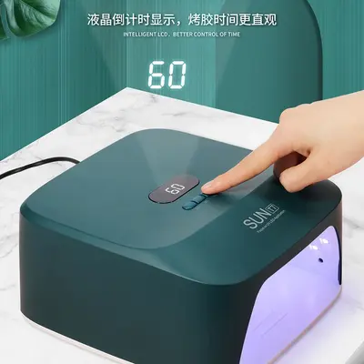 Çabuk kuruyan T7 pişirme lambası tırnak salonu özel fototerapi makinesi oje tutkal kurutma tırnak lambası ev siyah olmayan el led aydınlatma