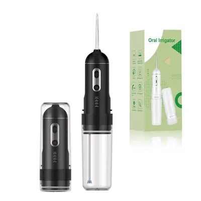 Compact electric oral irrigator IPX7 waterproof tartar remover for orthodontics