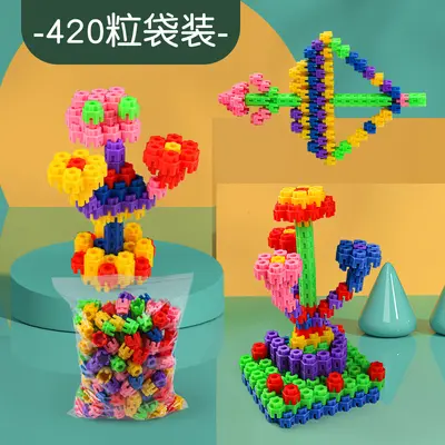 Hexagonal Building Block Assembly Puzzle Toy for Children Aged 3-6 - 11
