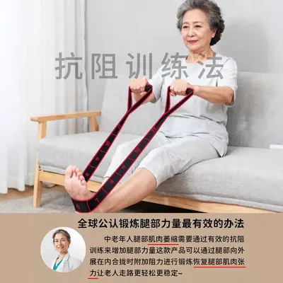 Digital resistance band for leg and thigh strength training