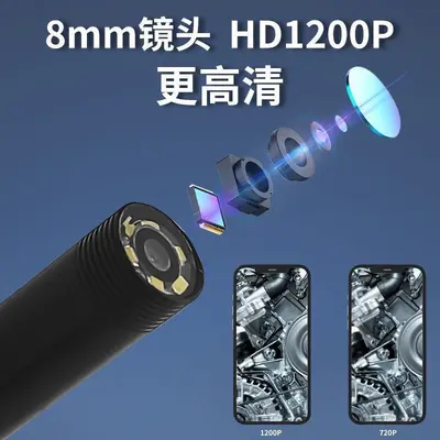 Industrial endoscope camera, waterproof, pipe inspection - 4