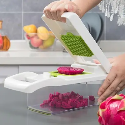 Çok fonksiyonlu sebze doğrayıcı ve rendesi, 4 parça - 3