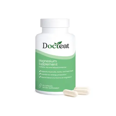 DOCTEAT Magnesium Energy Support Capsules, Easy to Absorb - 5
