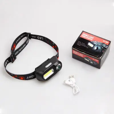 Rechargeable LED Headlamp with Sensor for Night Fishing
