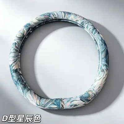 Breathable Cotton-Linen Steering Wheel Cover, Four Seasons - 11