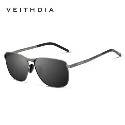 Men's Polarized Square Color-Changing Sunglasses, UV Protection - 6