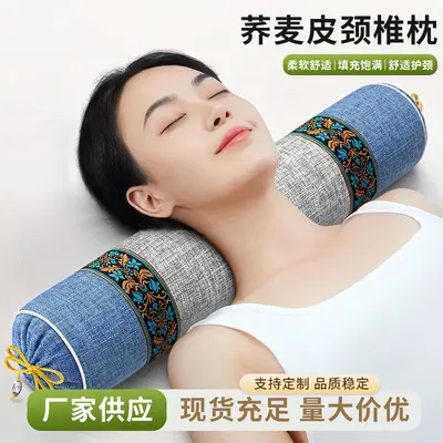 Buckwheat shell cervical pillow with massage function
