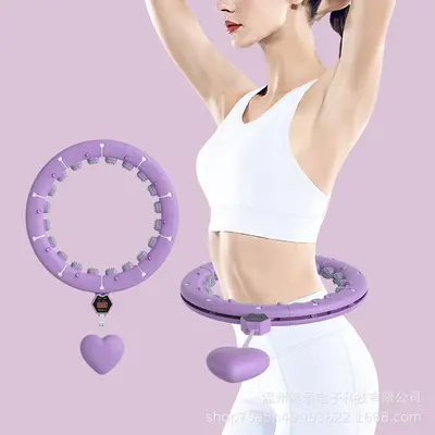 Smart Weighted Hula Hoop with Counter, Waist and Abdominal Slimming Fitness Hoop