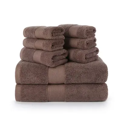 Handtuch- und Badetuch-Set, nicht fusselnd, mit Logo-Anpassung möglich, Hotelbadetücher, Gästehausbadetücher, Beautysalon-Badetücher, Vakuum-Versand mit Etiketten