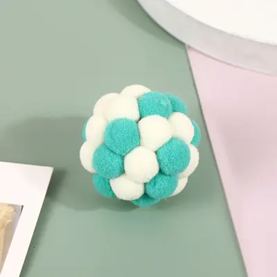Katzenspielzeug Ball mit Glöckchen, elastischer Ball mit Geräusch - 11