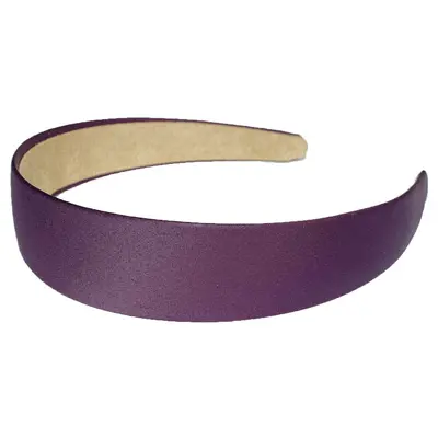 3 cm Polyester Headband, Solid Color, Wide-Edge Fabric Hair Band - 13