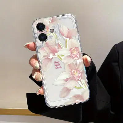 Apple iPhone 15 Pro Max uyumlu şeffaf uzay desenli telefon kılıfı
