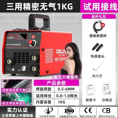 Delixi 220V Multifunction Gasless Welding Machine, Portable, Industrial Grade - 7