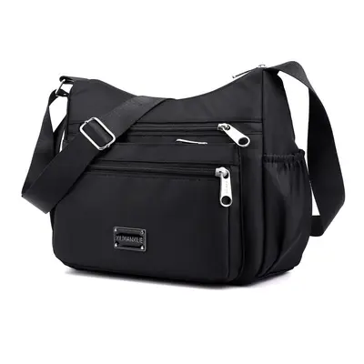 Women's Nylon Canvas Crossbody Bag, Large Capacity, Multi-Compartment - 7