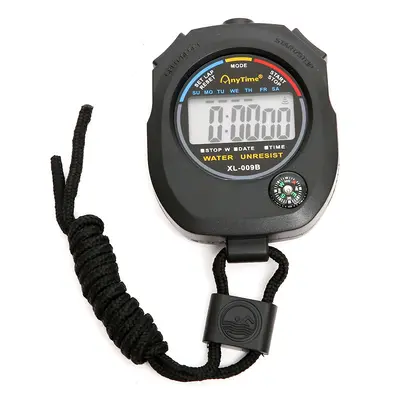 Kronometre zamanlayıcı dijital kronometre iki parça kronometre hakem spor fitness ekipmanları su geçirmez dijital saat 009A