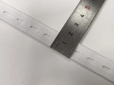 Verstellbares Gummiband mit Knopflöchern für Schwangerschafts- und Kinderhosen, Schwarz un - 8