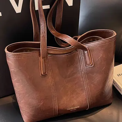 Large Capacity Women's Tote Shoulder Bag for Office Commuting - 5