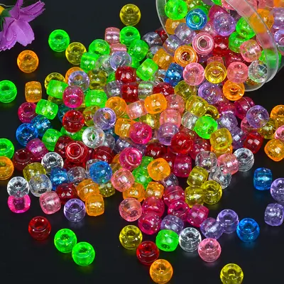 Large Hole Cylinder Barrel Beads, Mixed DIY Beads by Kilogram - 9