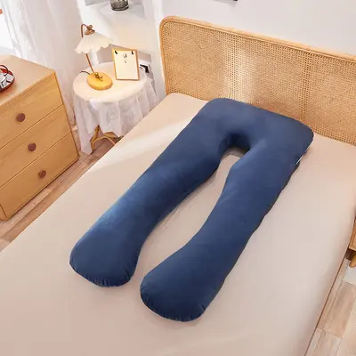 U-Shaped Pregnancy Pillow, Pure Cotton, Removable Washable Cover - 10
