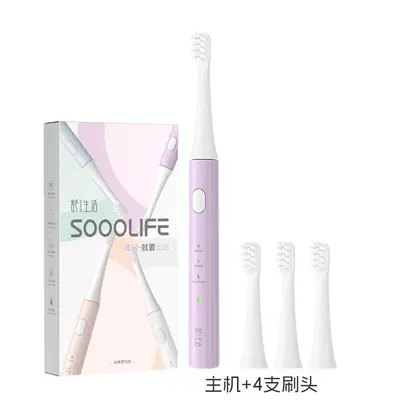 Electric toothbrush adult sonic vibration soft bristles long battery - 10