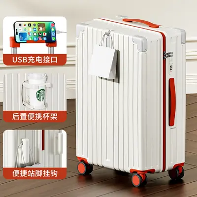 Trolley Suitcase with Universal Wheels, Combination Lock, Large Capacity - 6