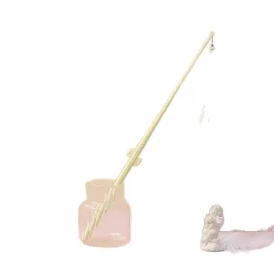 Feather Cat Teaser Wand, Durable Long Stick Cat Toy - 6