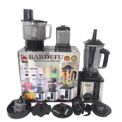 8-in-1 Standmixer mit großem Behälter, Edelstahl-Hochleistungsmixer, gewerblicher Multifunktions-Mixer, Saftpresse 8in1