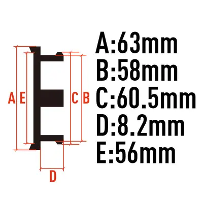 Nabenkappe OZ, Außendurchmesser 63 mm, leere Modifikationskappe - 3