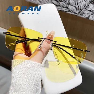 Herren-Sonnenbrille, polarisiert, extra leicht, randlos - 5