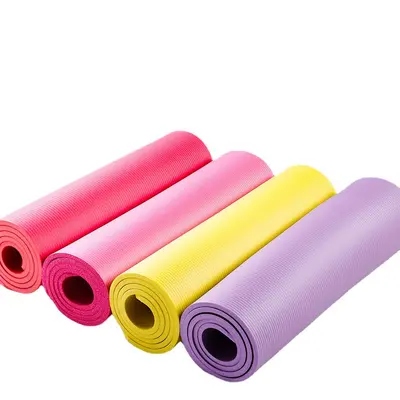 High-Density NBR Yoga Mat for Beginners, Non-Slip, Solid Color - 6