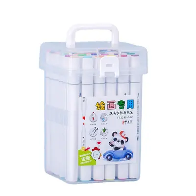 Doppelseitiger Marker-Stift-Set 12 Farben waschbar