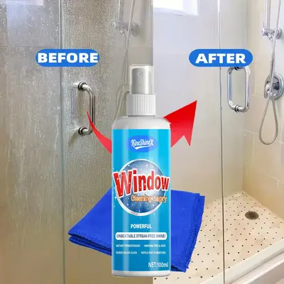 Bathroom Mirror Water Stain Remover, Anti-Fog Spray