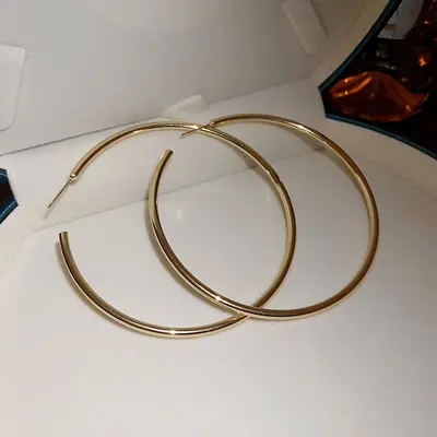 Gümüş iğne yuvarlak küpe, minimalist stil, hafif lüks, çok yönlü - 12