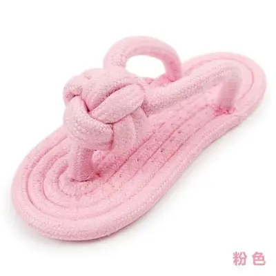 Dog Chew Toy Rope Knot Slipper for Small and Medium Dogs, Chew-Resistant - 8