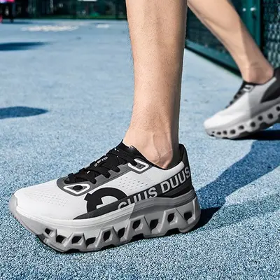 Erkek Flyknit Maraton Koşu Ayakkabısı, File Yüzey, Nefes Alabilir, Amortisörlü