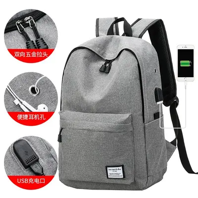 Rucksack, Schulrucksack für Mittelschüler, großes Fassungsvermögen, koreanischer Stil Reiserucksack für Männer und Frauen, College-Style Mode-Computerrucksack, Alltags-Rucksack - 1