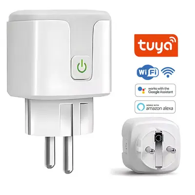 Avrupa standart akıllı tuya soket Tuya WIFI soket zamanlayıcı anahtarlı soket uzaktan kumandalı Alexa ölçüm cihazlı fabrika çıkışlı