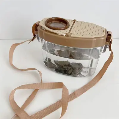 Kids Bug Observation Box with Magnifier and Jar for Plant Collection - 9