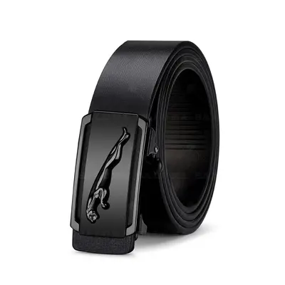 Hot-selling men's cowhide toothless automatic buckle belt, genuine leather belt for middle-aged and young men, business casual style - 6