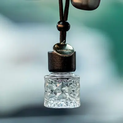 Fragrance Rearview Mirror Car Perfume Bottle, Car Pendant Hanging Ornament Perfume Essential Oil Bottle