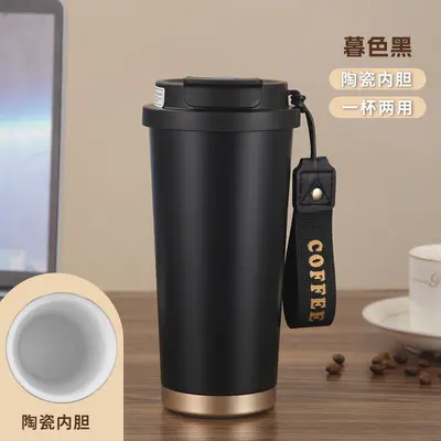 316 Stainless Steel Double-Wall Insulated Cup with Ceramic Inner Liner - 13